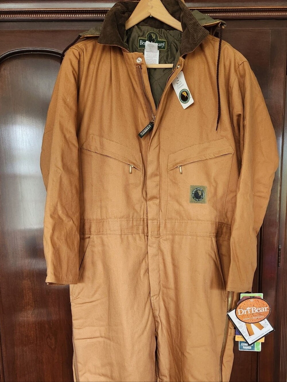 Berne Dri-BeaR Brown Work Coverall